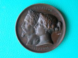 Медаль в память побед союзников в 1854г. Бронза. Франция. ХIХв.